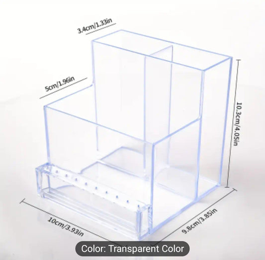 Portable E-File & Bit Acrylic Storage Display (Empty) CLEAR