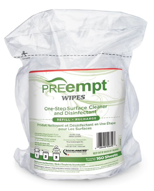 PREempt RTU Disinfectant Wipes & Refill