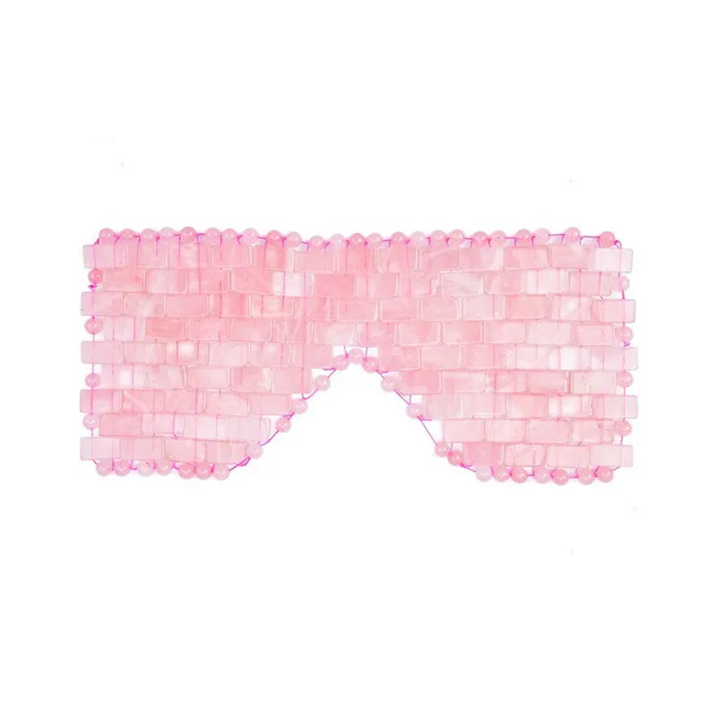 Pink Quartz Rose Jade Eye Cover Mask