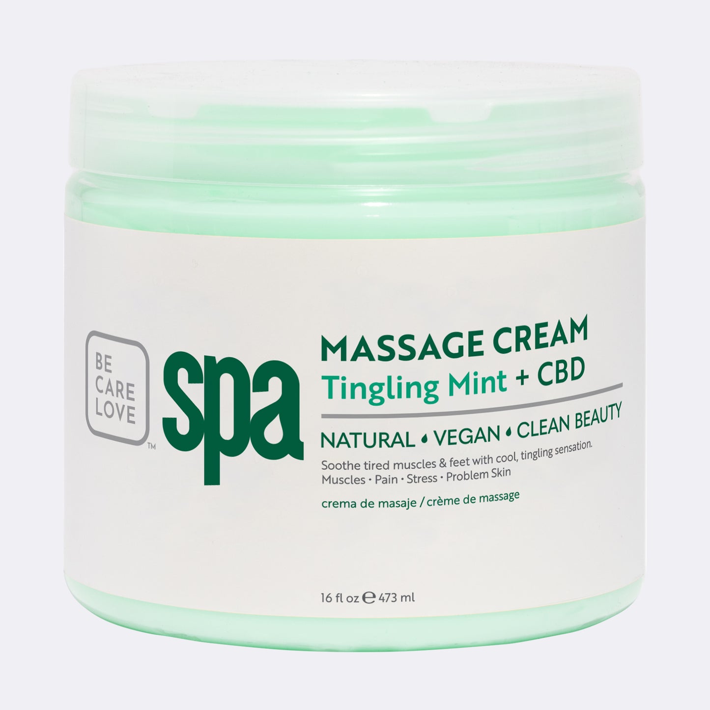 MASSAGE CREAM TINGLING MINT + CBD