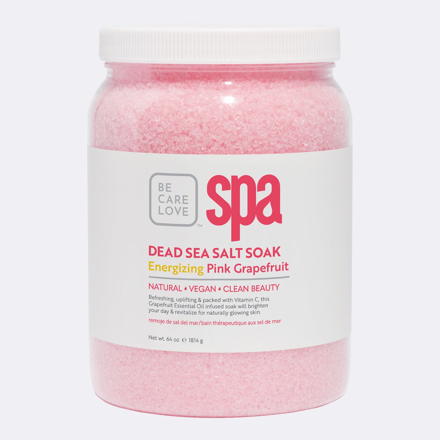 DEAD SEA SALT SOAK ENERGIZING PINK GRAPEFRUIT