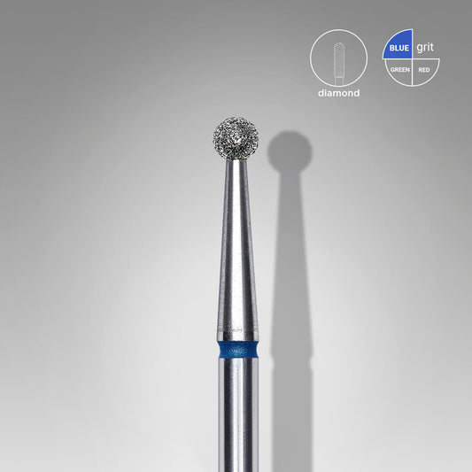 Staleks Diamond nail drill bit ball blue EXPERT head diameter 2,5 mm